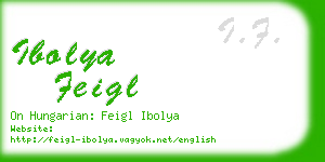 ibolya feigl business card